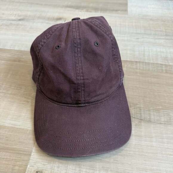 Carhartt Other - Carhartt Brown BurgundyCanvas Baseball Cap Hat Adjustable Strapback Workwear